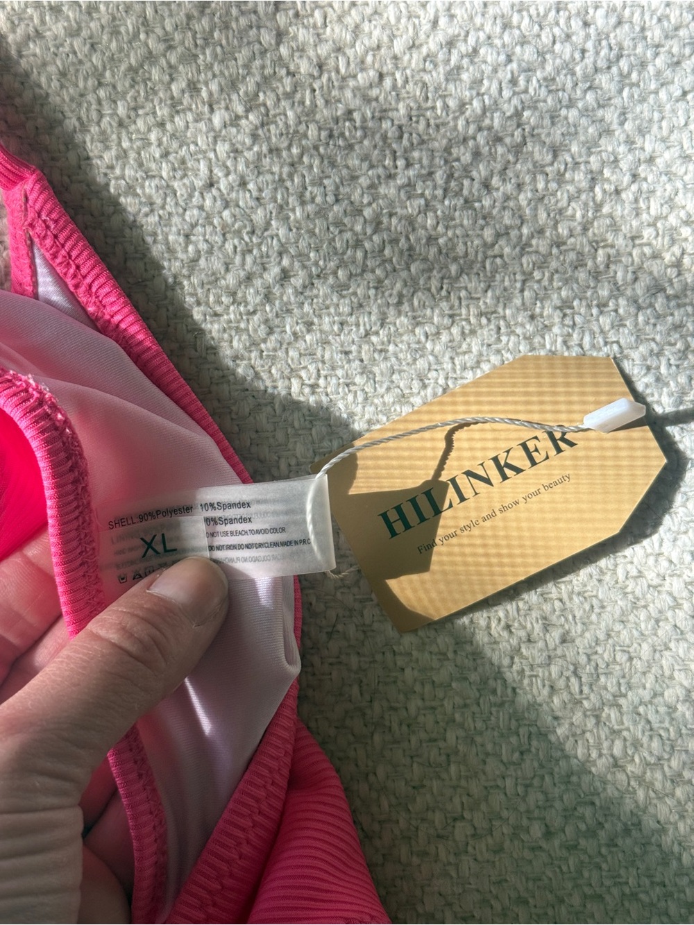 Hilinker Ribbed Hot Pink Bikini Set - Picture 5 of 5